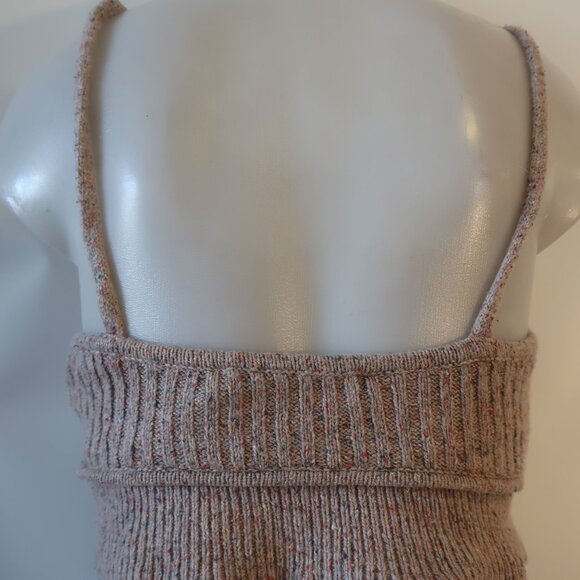Womens 2PC The Bright Side Tan Speckled Knit Bralette Crop Tank & Jogger Pant S - Picture 13 of 14